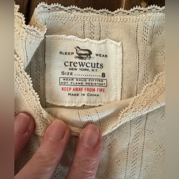 NEW! Crewcuts Girls’ long-sleeve pointelle sleep set - Picture 3 of 5